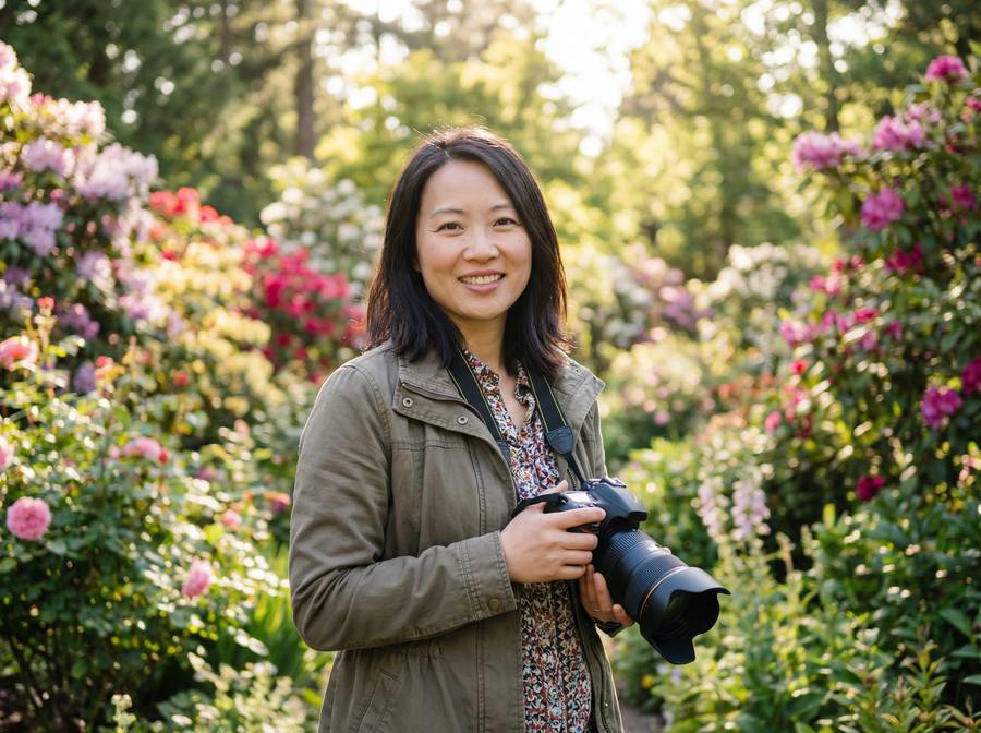 黑丝植物摄影师苏雨晴 - 首席植物摄影师