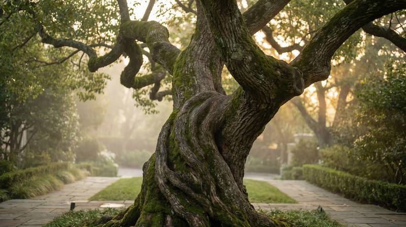 黑丝植物视频-百年古樟树生命视频纪录