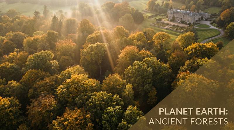 黑丝植物视频-航拍千年古树林壮美视频